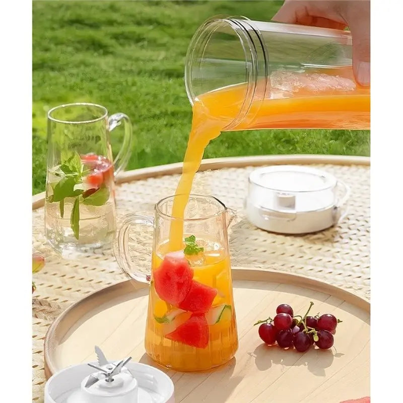 A83G-Portable Electric Juicer Small Household Rechargeable with Digital Display Vegetables Fruit Blender Juice Cup