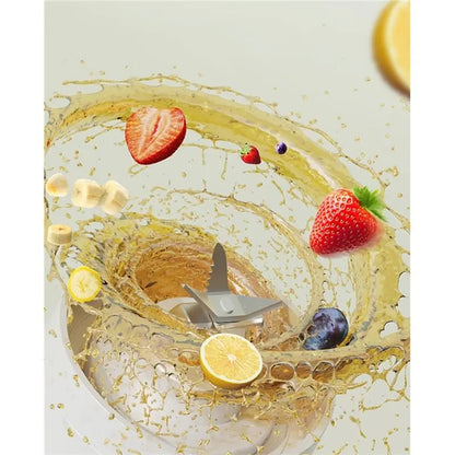 A83G-Portable Electric Juicer Small Household Rechargeable with Digital Display Vegetables Fruit Blender Juice Cup